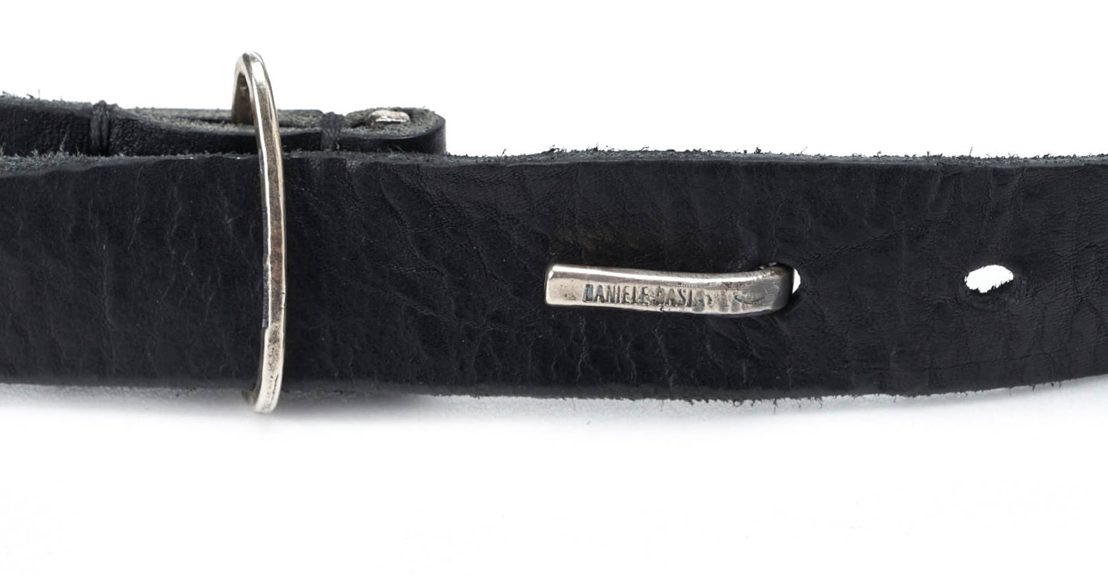 DANIELE BASTA | leather and silver 925 bag - COCCA GRANDE GRAP aggancio